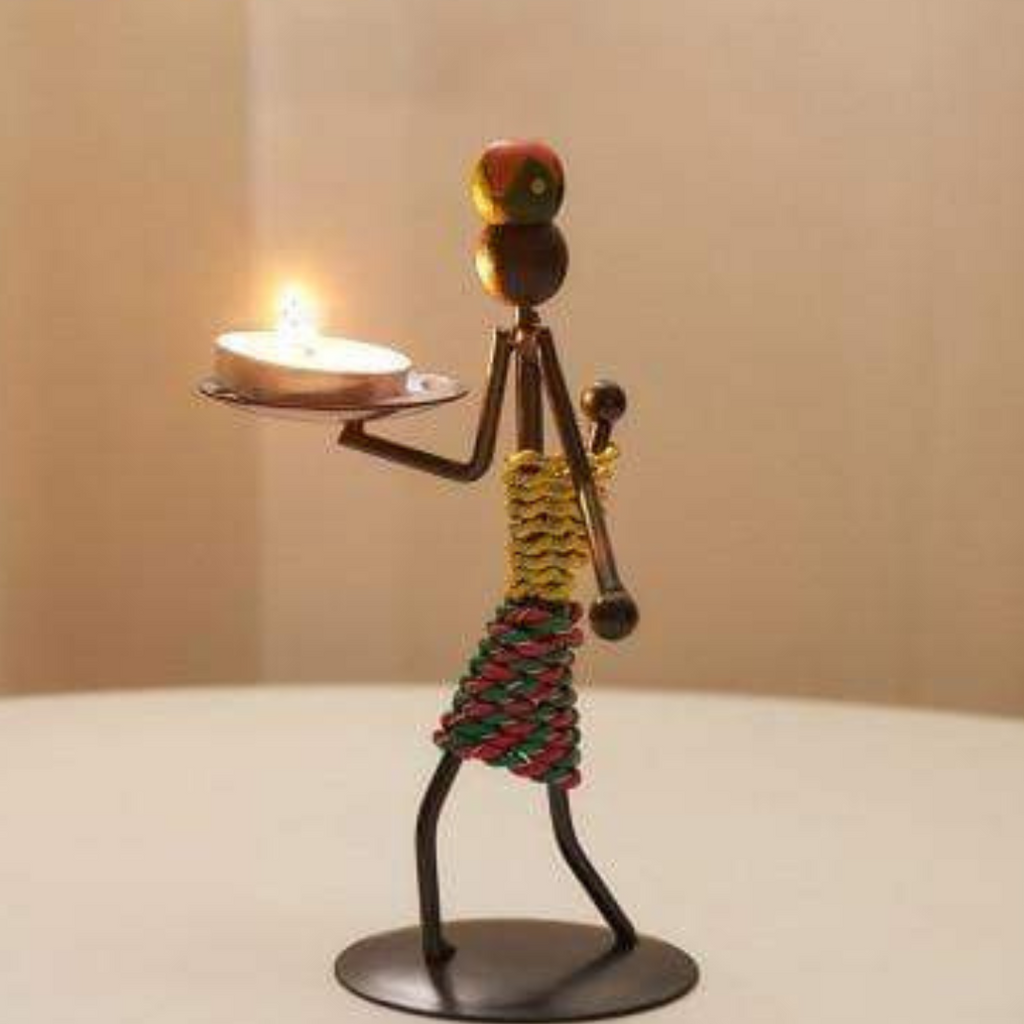 Artistic Candle Holder Sculptures – Unique Figurative Style