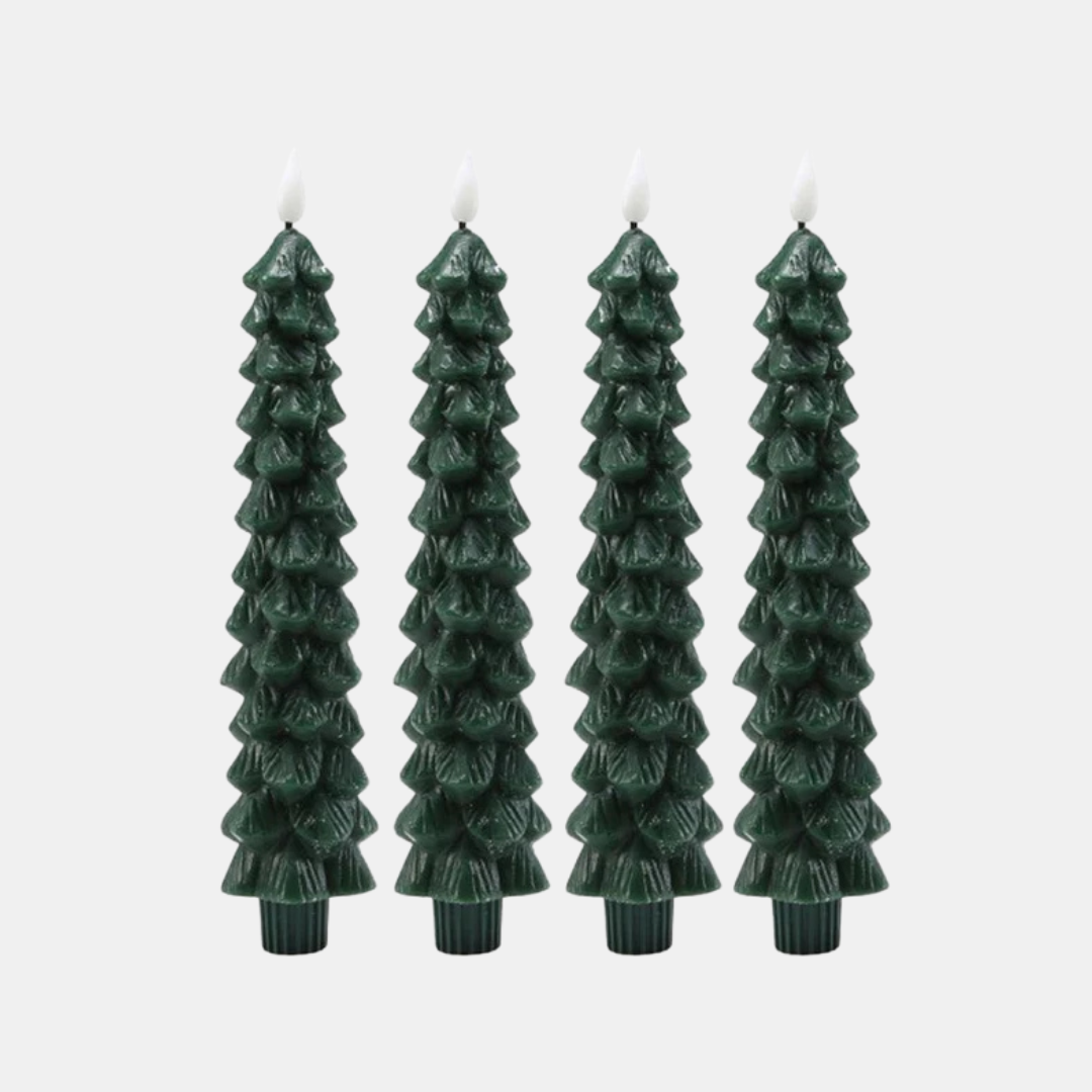Flameless LED Christmas Tree Candles – Unique Holiday Illumination