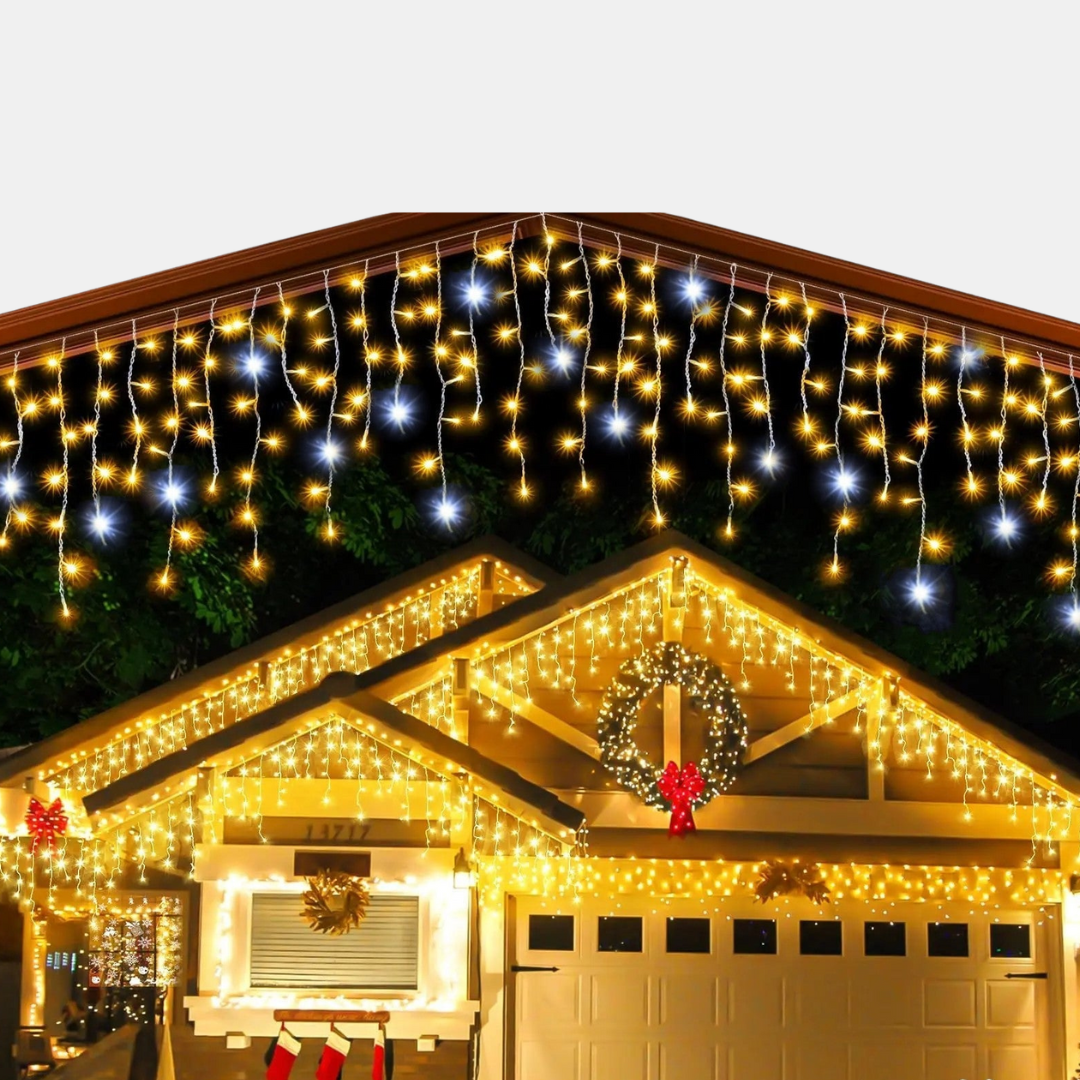 Magical Christmas Curtain Lights – LED Outdoor Decoration
