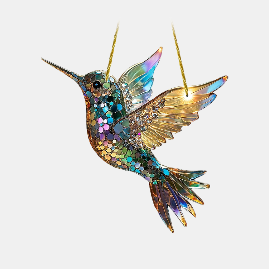 Colorful Hummingbird Suncatcher Crystal Spirit Birds – Vibrant Window Decor for Home