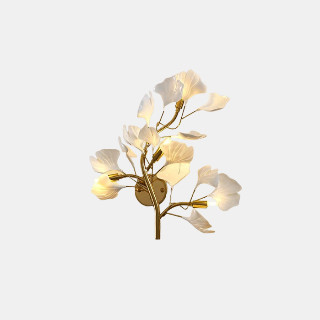 Nordic Minimalist Flower Branch Wall Lights – Elegant Lighting for Hallway