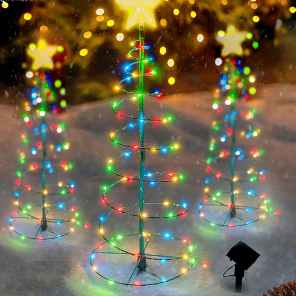 Wireless Solar Christmas Tree – Festive Outdoor Garden Light
