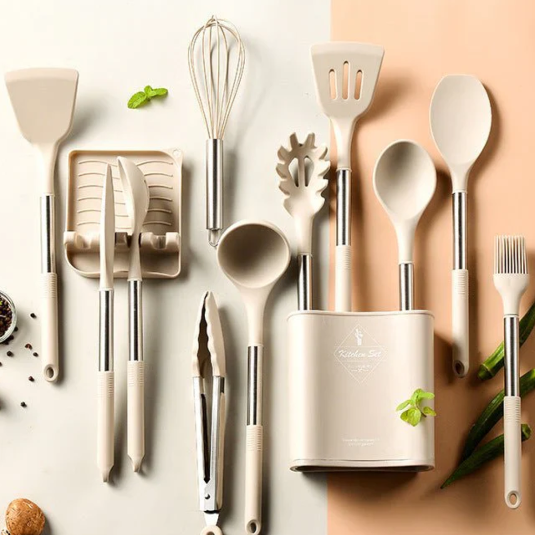 Silicone Cooking Utensil Set – Durable & Non-Stick Friendly