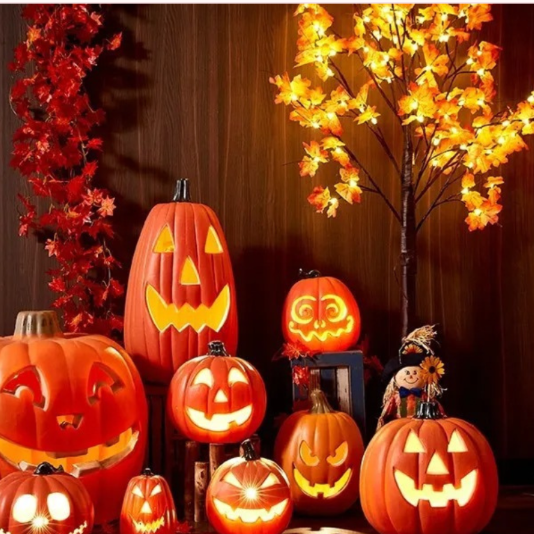 Glow in the Dark Pumpkins for Halloween – LED Halloween Decoration Pumpkins