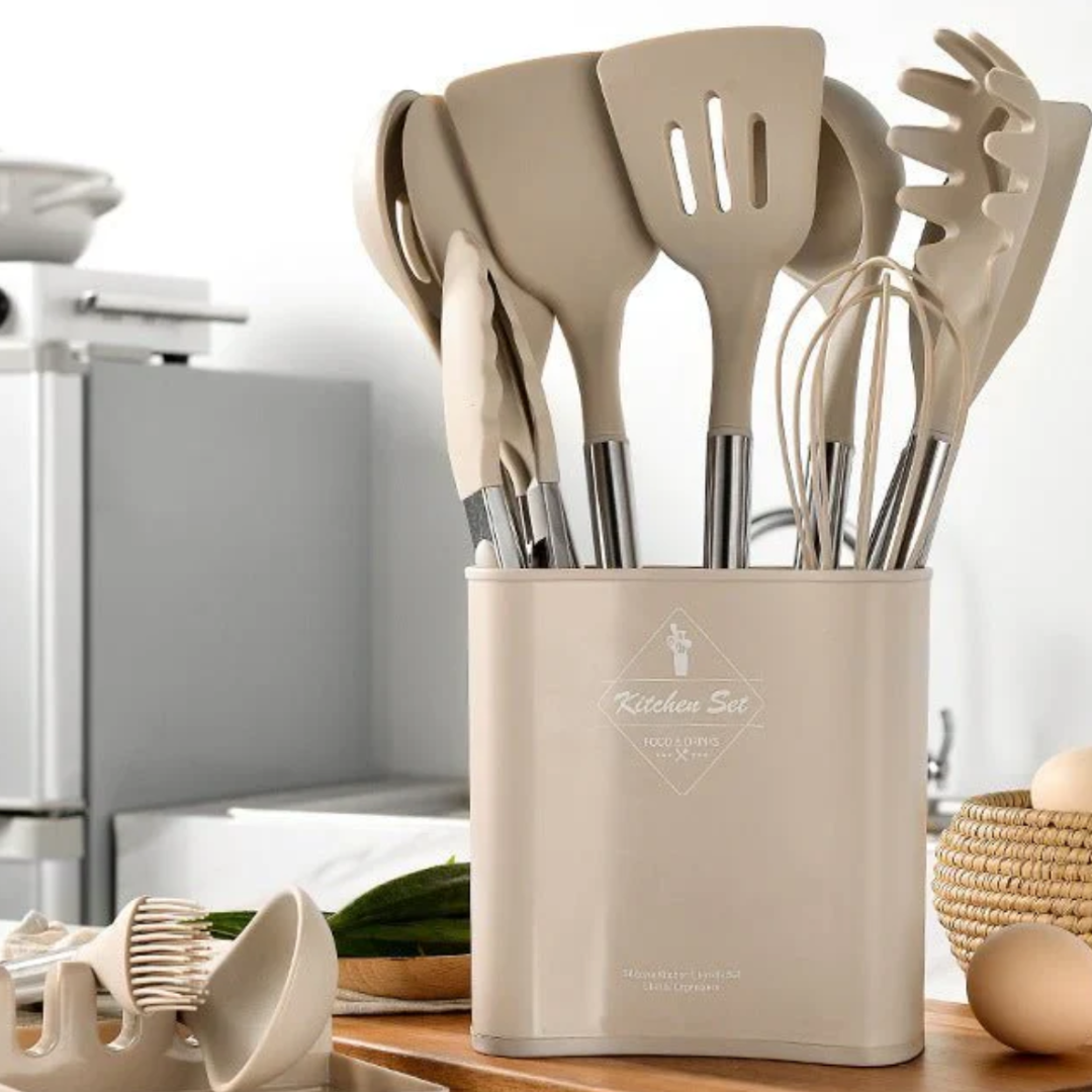 Silicone Cooking Utensil Set – Durable & Non-Stick Friendly