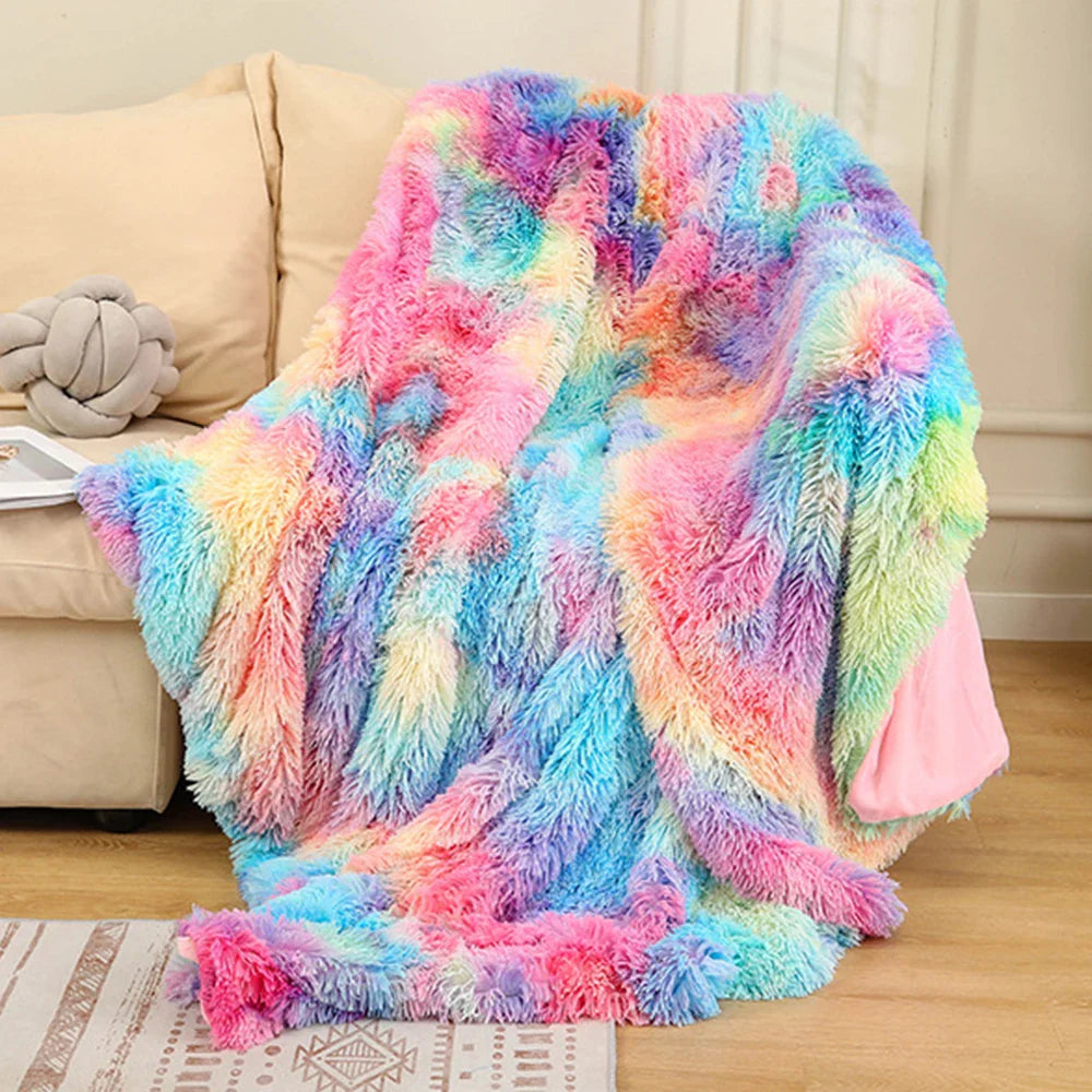 Ultra-Soft Coral Fleece Throw Blanket – Soft Decorative Throws for Home Use