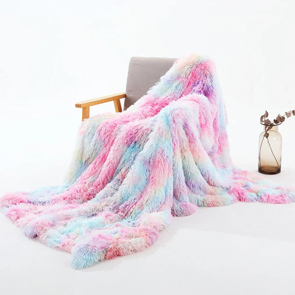 Ultra-Soft Coral Fleece Throw Blanket – Soft Decorative Throws for Home Use