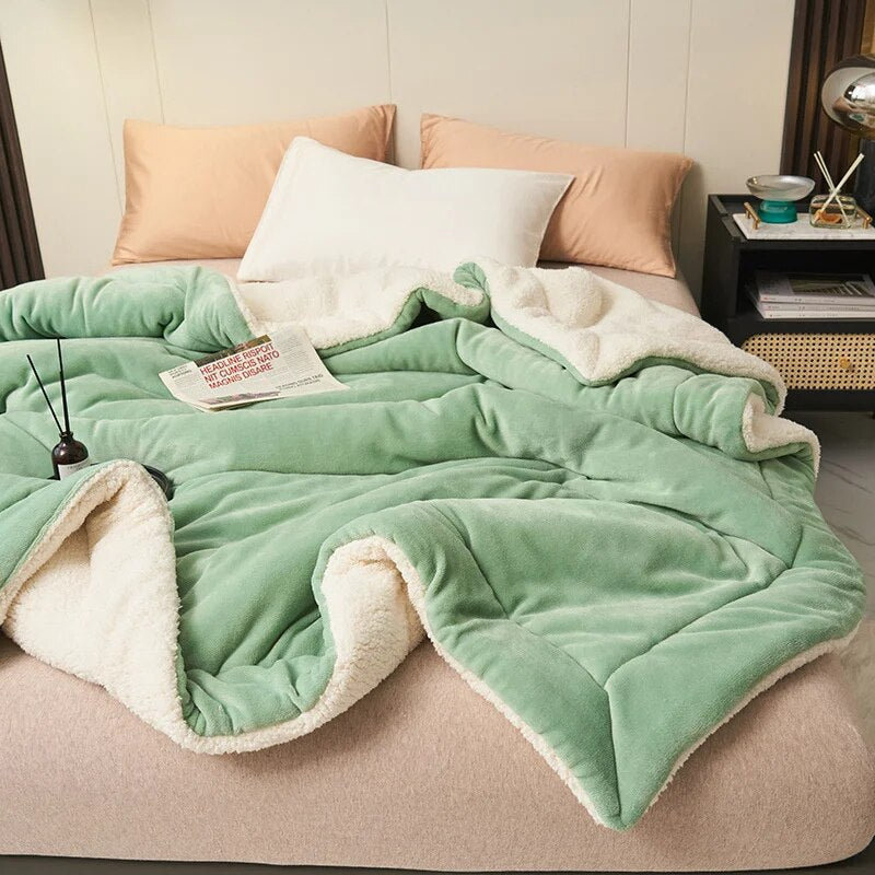 Cozy Double-Sided Blanket for Sofa or Bed – Ultimate Warmth and Comfort
