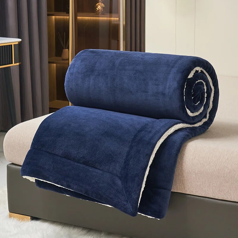 Cozy Double-Sided Blanket for Sofa or Bed – Ultimate Warmth and Comfort