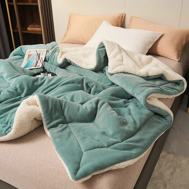 Cozy Double-Sided Blanket for Sofa or Bed – Ultimate Warmth and Comfort