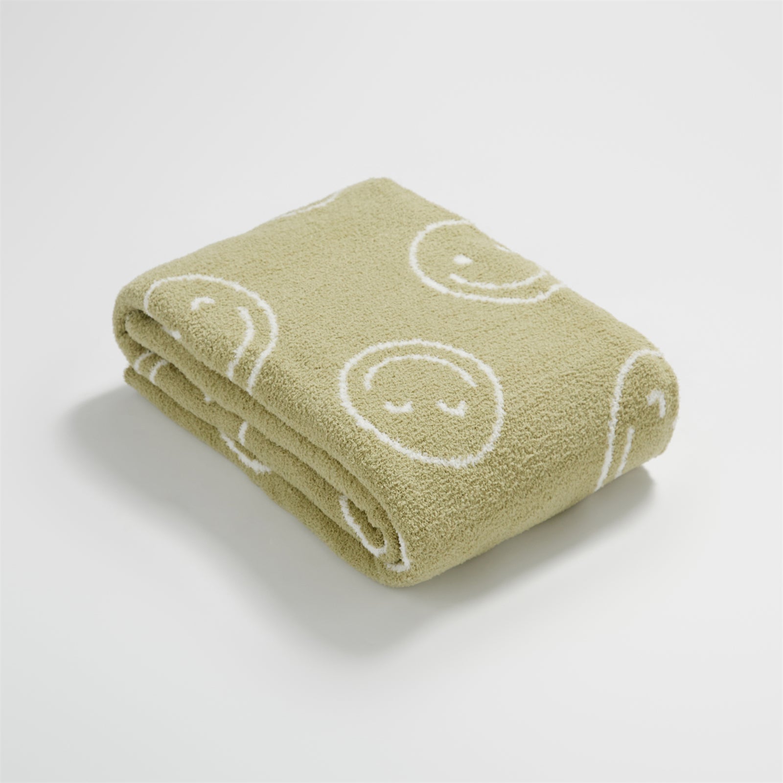 Cozy Smiley Face Throw Blanket