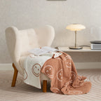 Cozy Smiley Face Throw Blanket