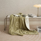 Cozy Smiley Face Throw Blanket