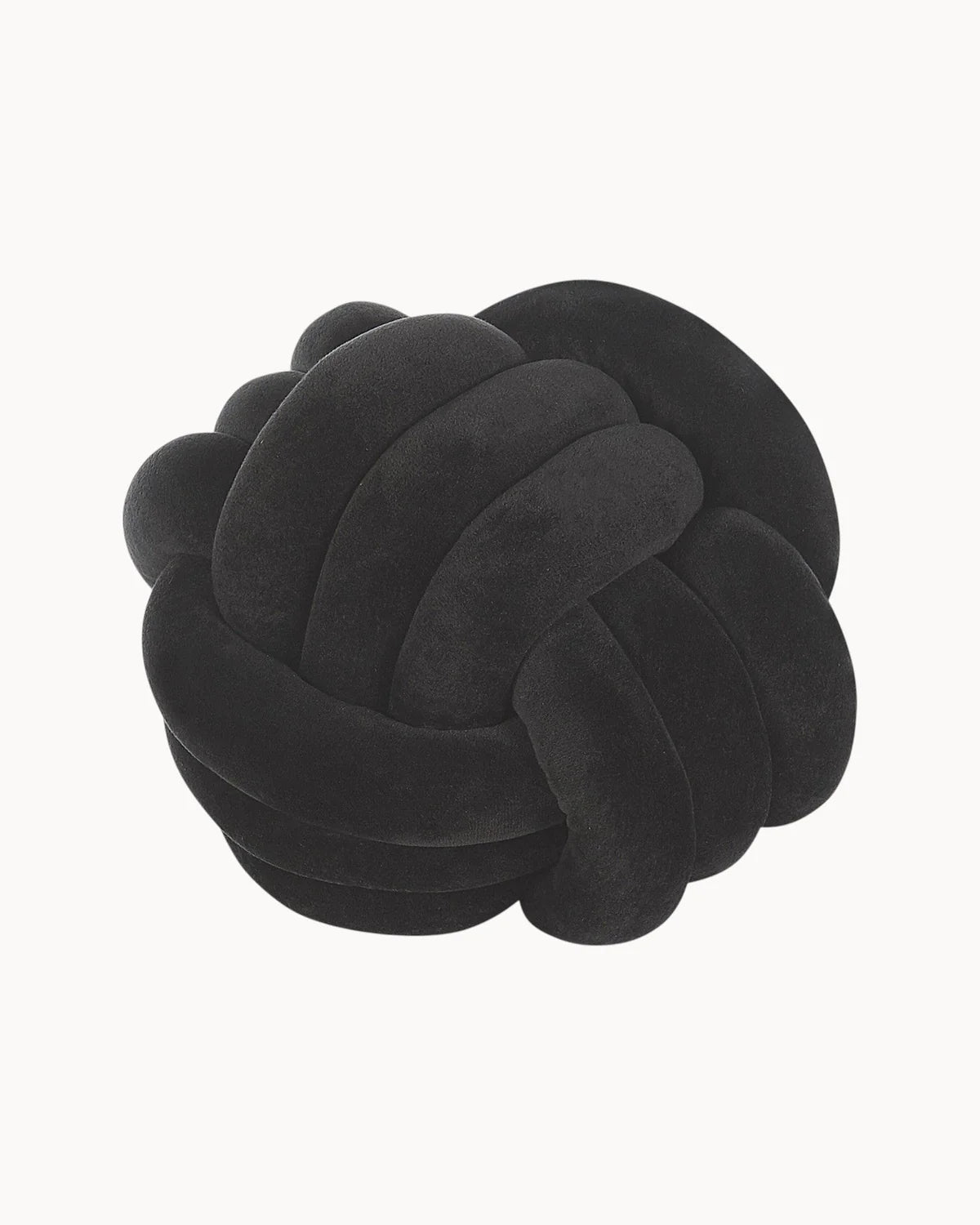 Decorative Velvet Knot Cushion – 20/30 cm in Mint Green, Light Grey & Black