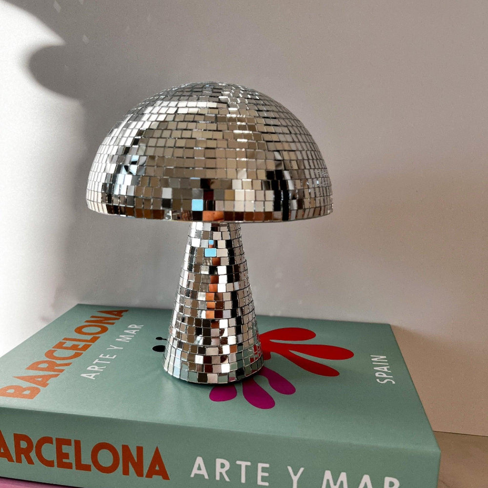 Disco Ball Mushroom Lamp – Retro Style with Sparkling Effect