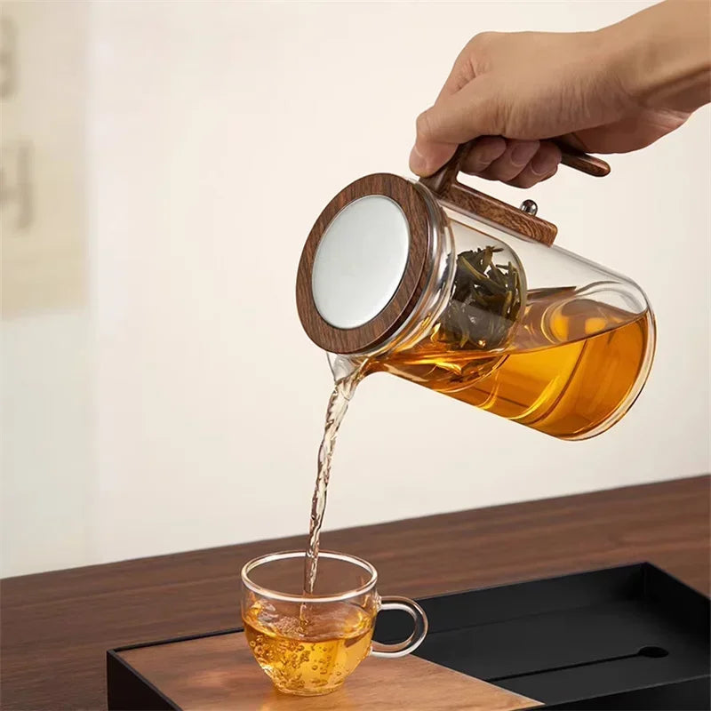 Elegant Glass Teapot with Infuser – Perfect for Loose Tea Brewing 8