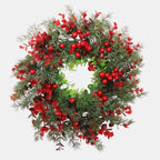 Eucalyptus Christmas Wreath with Red Berries – Festive Holiday Decor 5