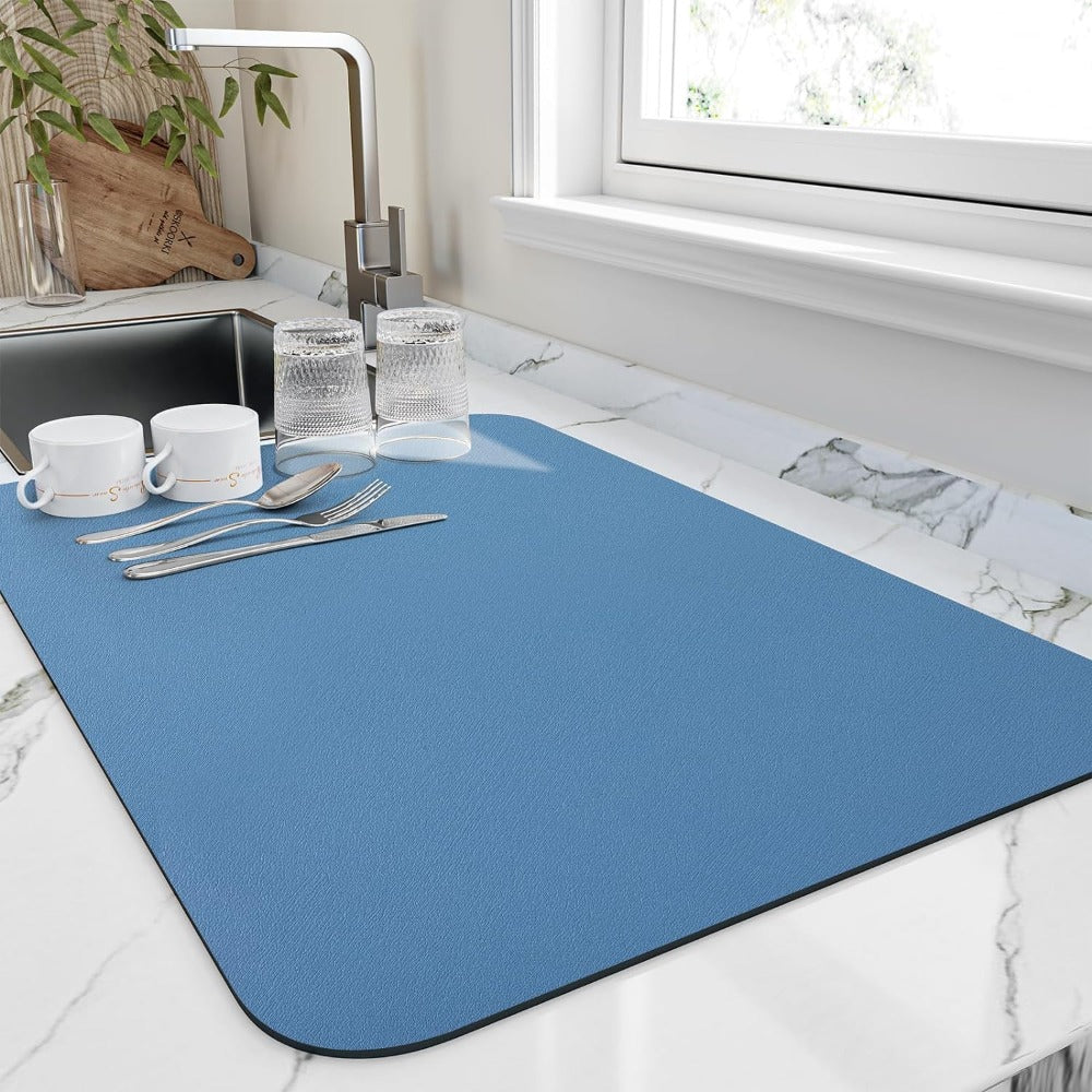 Fast-Drying Kitchen Mat with Innovative Absorption – Hygienic & Space-Saving 0
