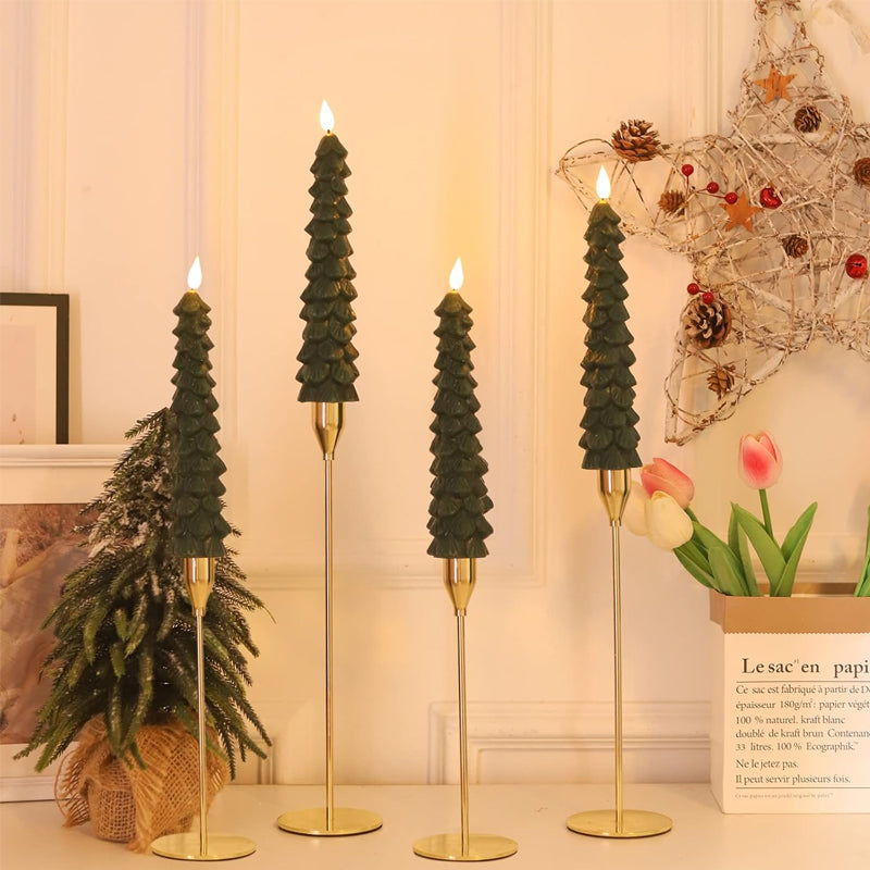 Flameless LED Christmas Tree Candles – Unique Holiday Illumination