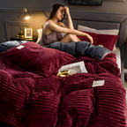 Flannel Duvet Cover Set – Soft Warm Bedding for Cozy Winter Nights 4