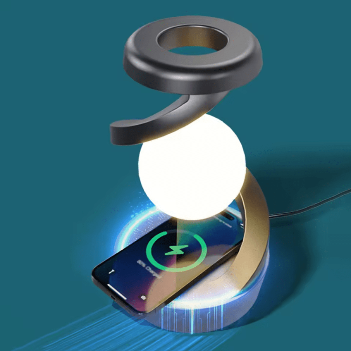 Floating Moon Lamp with Gesture Control – 7-Color RGB Night Light 6