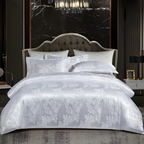 Nice Satin Duvet Cover with Floral Print – Silky Luxury for Every Season
