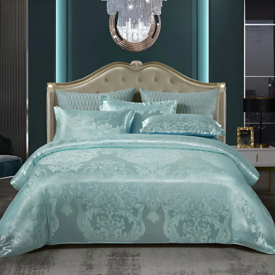 Nice Satin Duvet Cover with Floral Print – Silky Luxury for Every Season