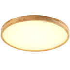 Flush Mount Ceiling Light with Wooden Finish – Modern LED Lighting for Home 3