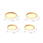 Flush Mount Ceiling Light with Wooden Finish – Modern LED Lighting for Home 4