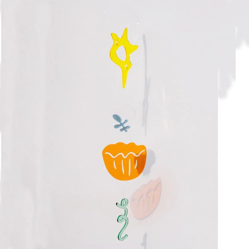 Geometric Wind Chime Mobile – Minimalist Nordic Hanging Decor