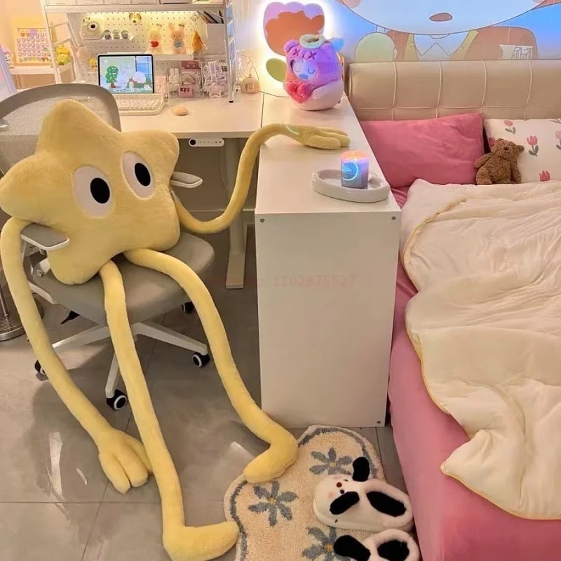 Giant Plush Star Pillow – Cute & Cozy Kawaii Decor