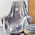 Shimmering Star Ceiling Blanket – Glow-in-the-Dark Fleece