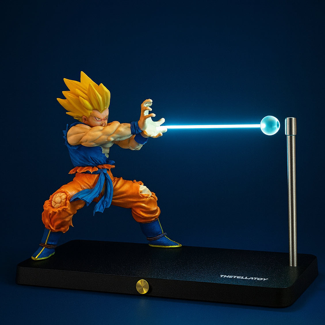 Goku Design Table Lamp - 3D Anime Figure Night Light for Bedroom & Gaming Room