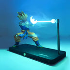 Goku Design Table Lamp - 3D Anime Figure Night Light for Bedroom & Gaming Room