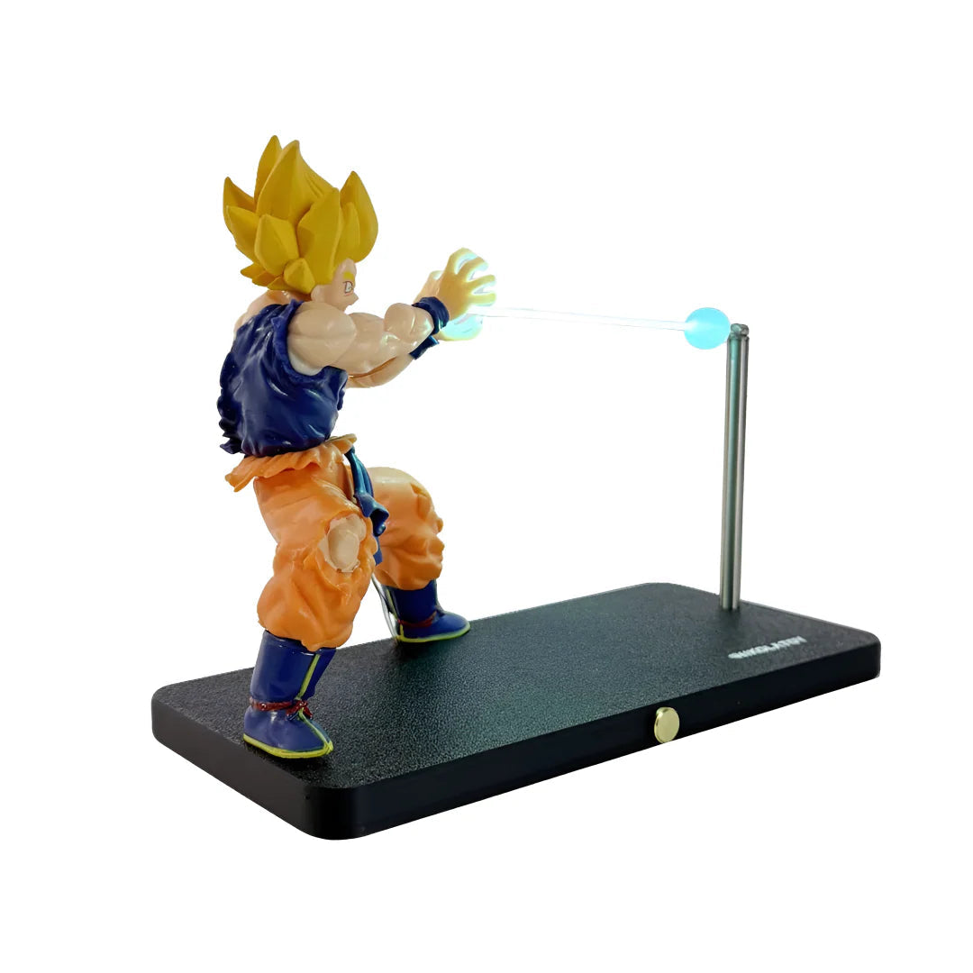Goku Design Table Lamp - 3D Anime Figure Night Light for Bedroom & Gaming Room