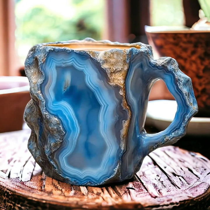 Handmade Crystal Coffee Mugs – Insulating, Microwave Safe Drinkware Set