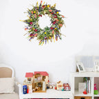 Handmade Living Door Wreath – Vibrant Elegance, Year-Round Charm