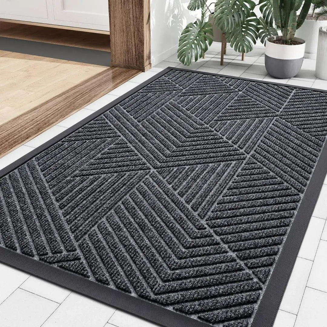 Heavy Duty Door Mat – Non-Slip Outdoor & Indoor Dirt Trapper Kitchen Rug