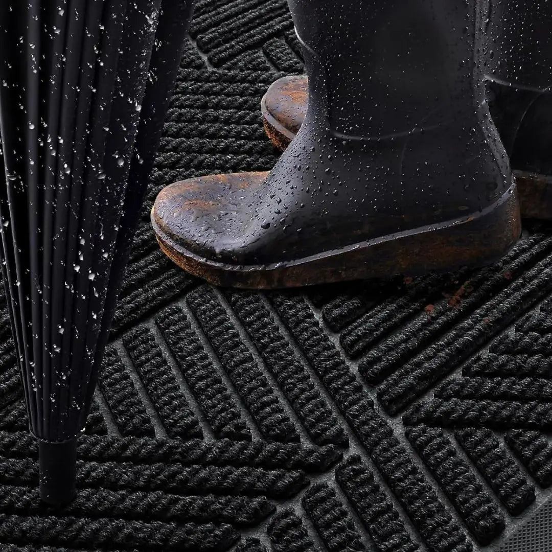 Heavy Duty Door Mat – Non-Slip Outdoor & Indoor Dirt Trapper Kitchen Rug