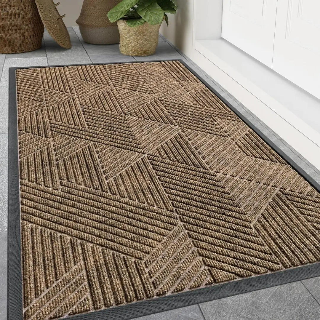 Heavy Duty Door Mat – Non-Slip Outdoor & Indoor Dirt Trapper Kitchen Rug