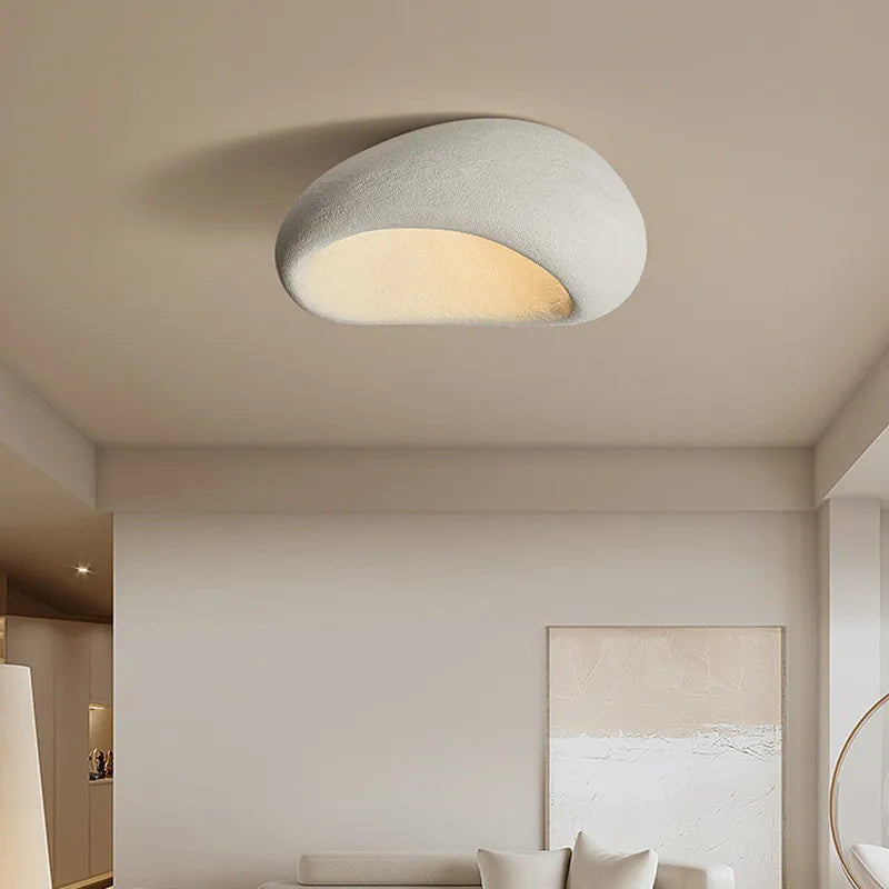 LED Ceiling Light Fixture – Rustic Wabi Sabi Lamp for Serene Ambiance 1