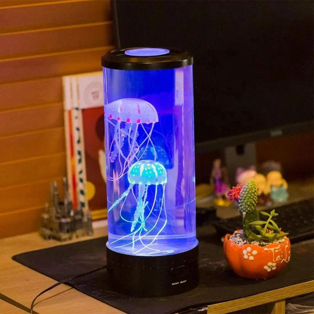 LED Jellyfish Lamp Night Light – Serene, Color-Changing Ocean Ambience
