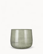 Large Light Grey Metal Plant Pot – 37 cm Modern Industrial Style