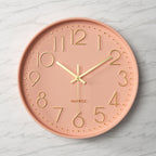 Large Modern Silent Wall Clock – Elegant Kitchen Decor with Arabic Figures 10