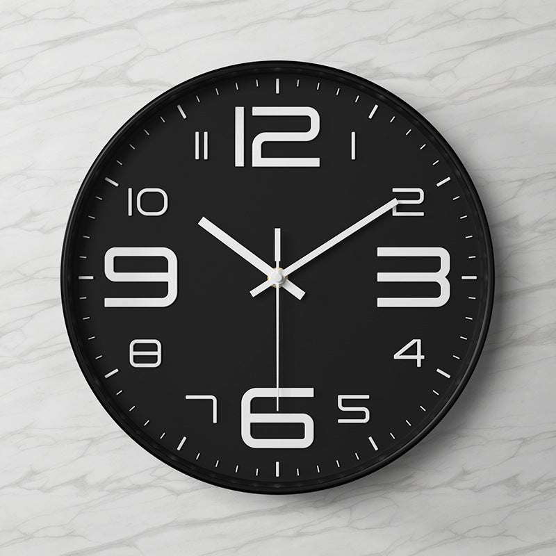 Large Modern Silent Wall Clock – Elegant Kitchen Decor with Arabic Figures 11