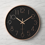 Large Modern Silent Wall Clock – Elegant Kitchen Decor with Arabic Figures 18