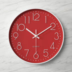 Large Modern Silent Wall Clock – Elegant Kitchen Decor with Arabic Figures 19