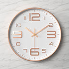 Large Modern Silent Wall Clock – Elegant Kitchen Decor with Arabic Figures 20