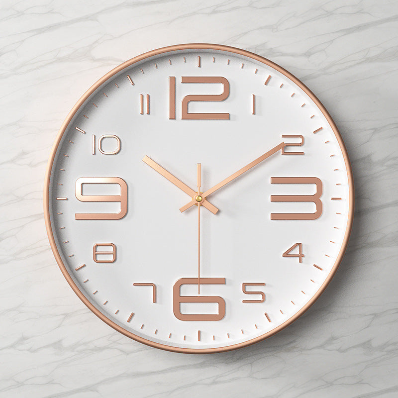 Large Modern Silent Wall Clock – Elegant Kitchen Decor with Arabic Figures 20