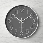 Large Modern Silent Wall Clock – Elegant Kitchen Decor with Arabic Figures 21